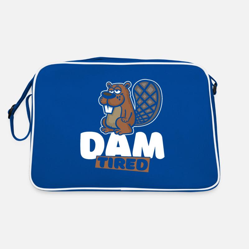 Mutter müde Nordamerikanische Eurasische Rizinusblume Retro Tasche