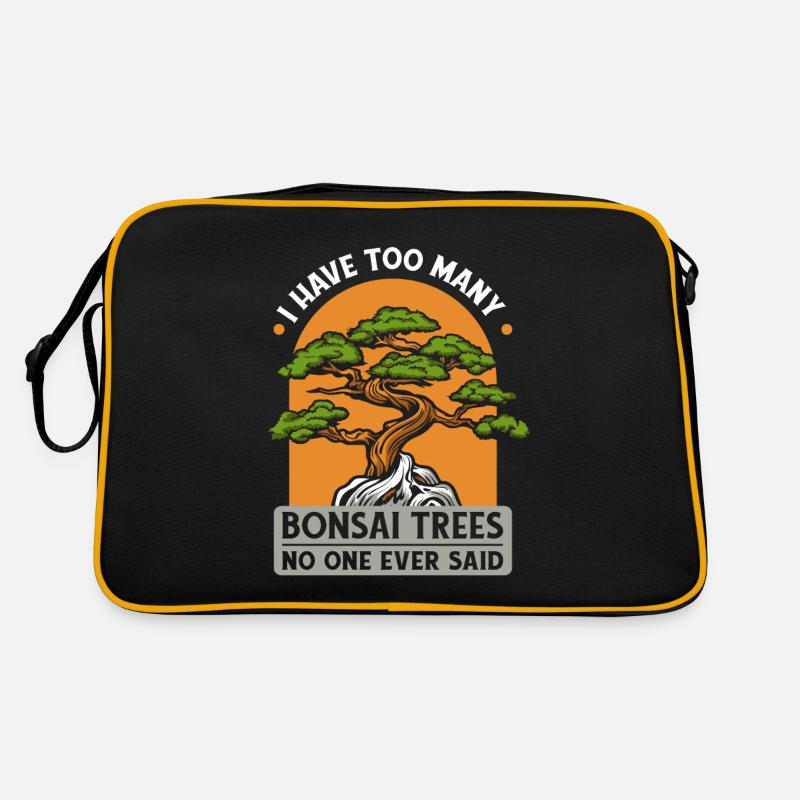 Too Many Bonsai Trees No One Ever Said Bonsai Retro Bag