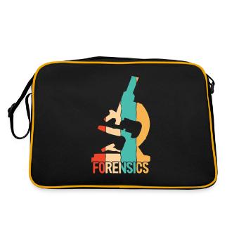 Retro Psychology Digital Forensics Forensic - Retro Bag - black/gold - Back