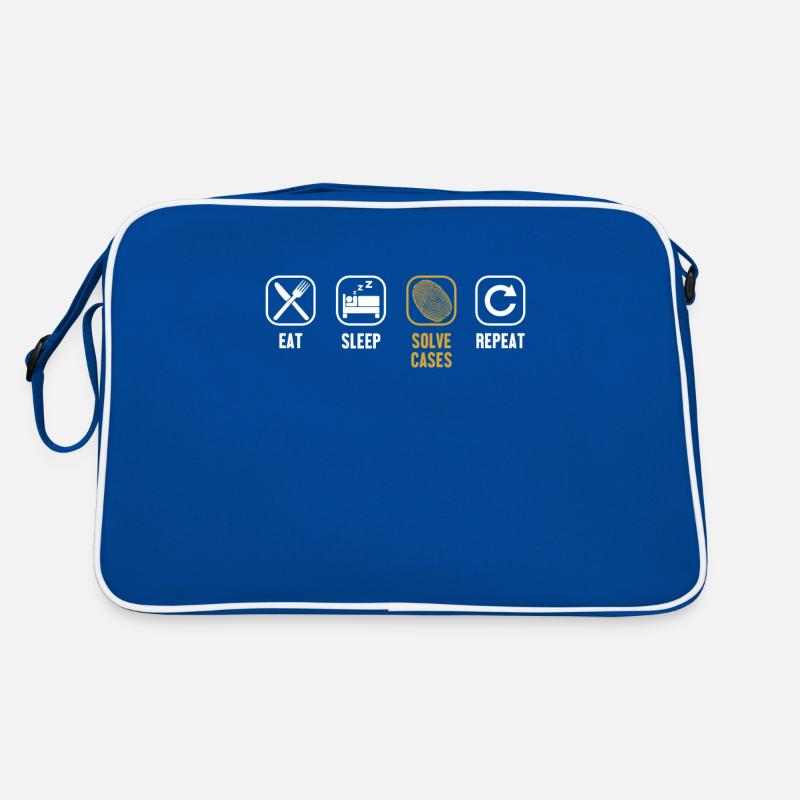 Eat Sleep Solve Cases Repeat Psychology Forensic Retro Bag
