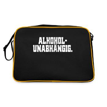 Alcohol-Free Sober Straight Edge Alcohol-Free - Retro Bag - black/gold - Back