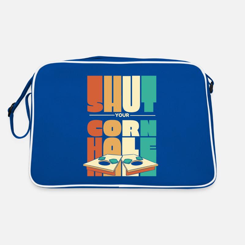 Halt deine Cornhole Spielbretter Sitzsack Cornhole Retro Tasche