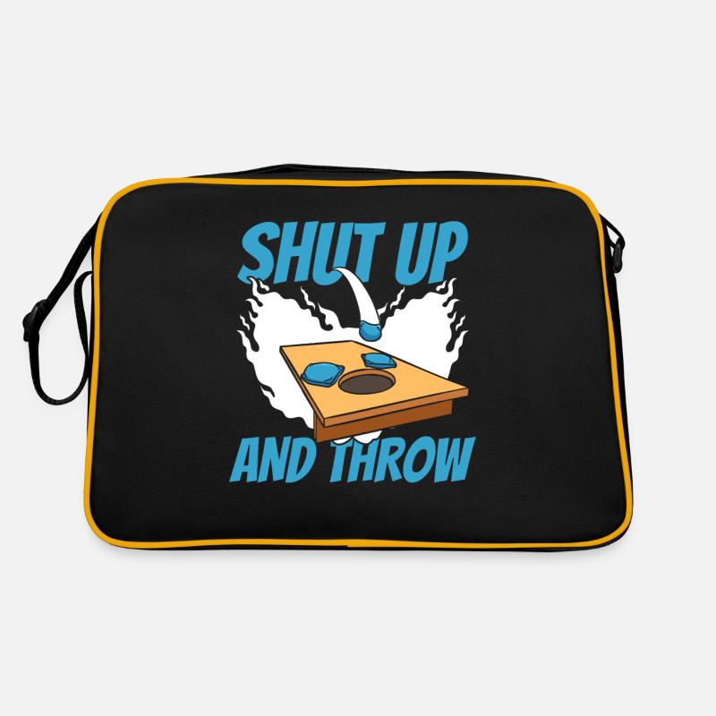 Shut Up And Throw Boards Bean Bag Game Retro Bag