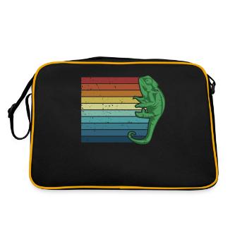 Retro Panther Veiled Chamaeleonidae Lover - Retro Bag - black/gold - Back
