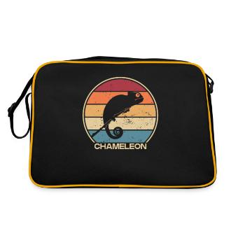 Retro Panther Veiled Chamaeleonidae Lover - Retro Bag - black/gold - Back