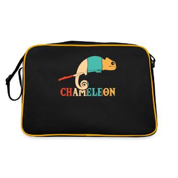 Retro Panther Veiled Chamaeleonidae Lover - Retro Bag - black/gold - Back