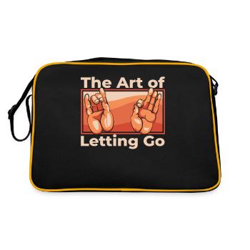 L’art de lâcher prise Symbole de la statue bouddhiste - Sac Retro - noir/or - Dos