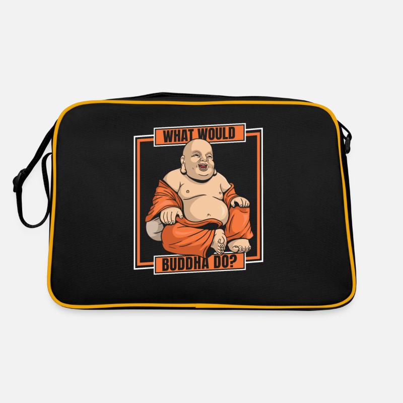 Que ferait Bouddha Statue symbole bouddhiste Sac Retro