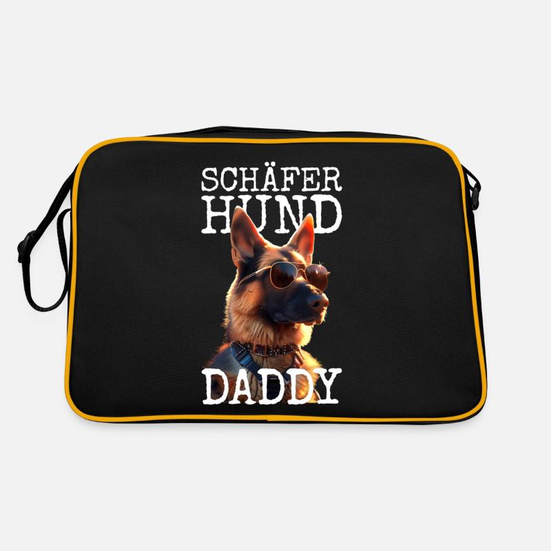 German Shepherd Daddy Dad Dad Father's Day Shepherd Dogs Retro Bag