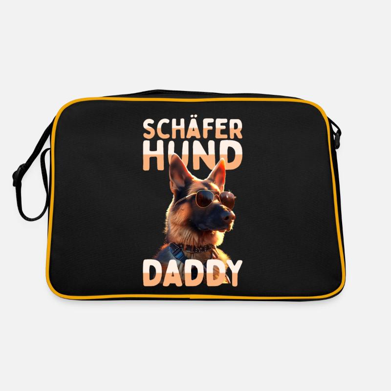 German Shepherd Daddy Dad Dad Father's Day Shepherd Dogs Retro Bag