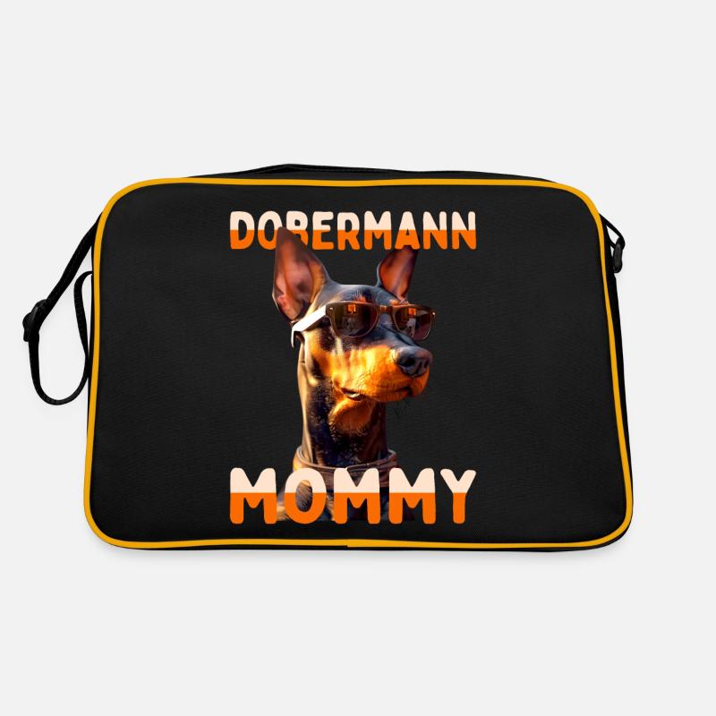 Dobermann Mommy Mama Mutter Muttertag Mom Doberman Retro Tasche