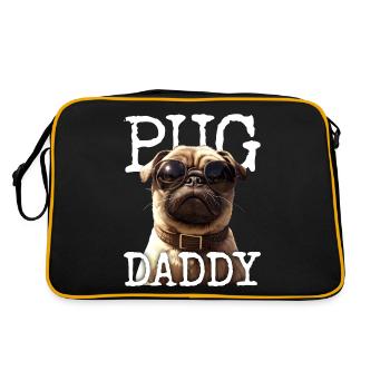 Carlin Papa Carlin Papa Fête des Pères Carlin Papa Mignon Carlin - Sac Retro - noir/or - Dos