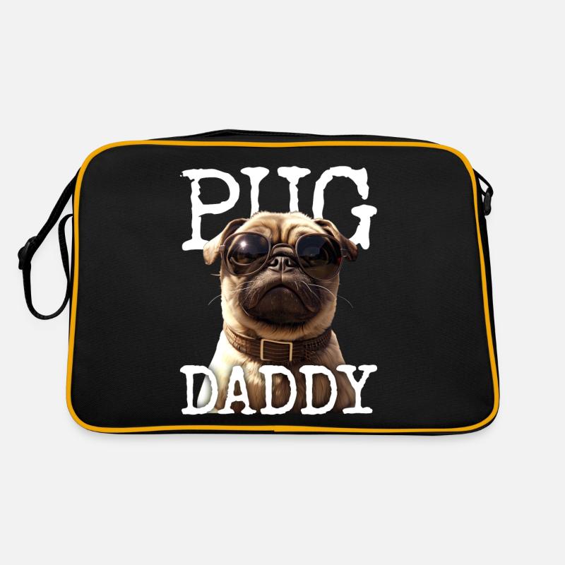 Pug Daddy Pug Dad Father's Day Pug Dad Cute Pug Retro Bag