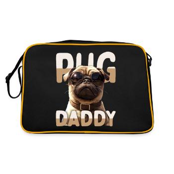 Carlin Papa Carlin Papa Fête des Pères Carlin Papa Mignon Carlin - Sac Retro - noir/or - Dos