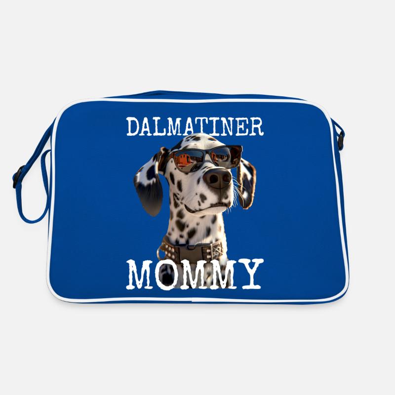 Dalmatiner Mommy Hunde Mama Mutter Muttertag Mom Retro Tasche