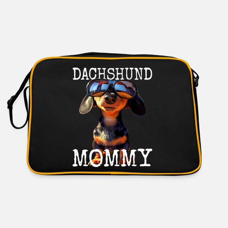 Dachshund Mommy Wiener Mama Dackel Mom Muttertag Retro Tasche