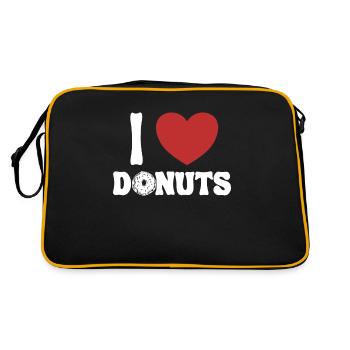 J’adore Donuts Doughnut Maker Glazed Lover Donut - Sac Retro - noir/or - Dos
