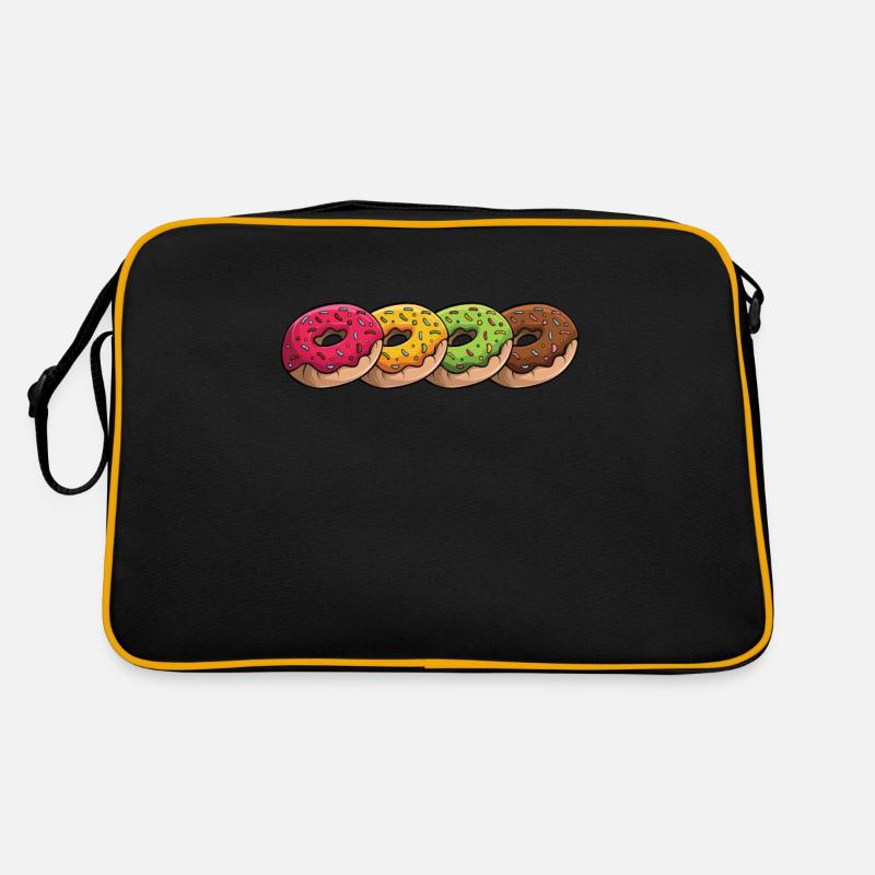 Donut Rainbow Doughnut Glazed Maker Lover Donut Retro Bag
