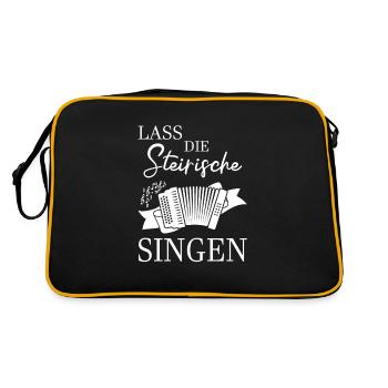 Styrian squeezebox Ziacha let the singing music - Retro Bag - black/gold - Back