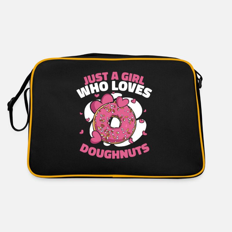 Fille qui aime les beignets Fabricant de beignets glacé Sac Retro