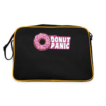Donut Panic Doughnut Glazed Maker Lover Donut - Sac Retro - noir/or - Dos