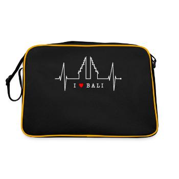 Bali Heartbeat Heaven’s Gate Indonésie Love Bali - Sac Retro - noir/or - Dos