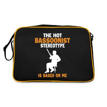 Le stéréotype du bassoniste est basé sur moi Music Player - Sac Retro - noir/or - Dos