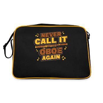 Never Call It Oboe Again Musique d’instrument de basson - Sac Retro - noir/or - Dos
