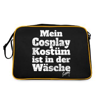 Cosplay Kostüm In Wäsche Anime Manga Cosplayer - Retro Tasche - Schwarz/Gold - Hinten