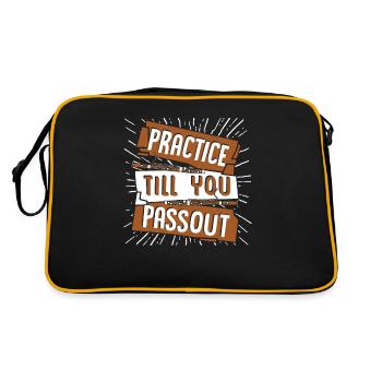 Entraînez-vous jusqu’à ce que vous passiez la musique Aerophone - Sac Retro - noir/or - Dos