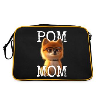 Pom Mom Pomeranian Mommy Spitz Mom Mother's Day Mom - Retro Bag - black/gold - Back