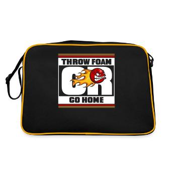 Throw Foam Or Go Home Prisonball Team Game Player - Retro Bag - black/gold - Back