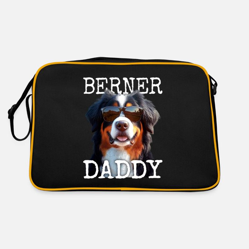 Berner Sennenhund Dad Papa Vatertag Berner Daddy Retro Tasche