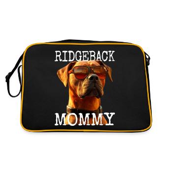 Rhodesian Ridgeback Mommy Dogs Mom Mother's Day Mom - Retro Bag - black/gold - Back