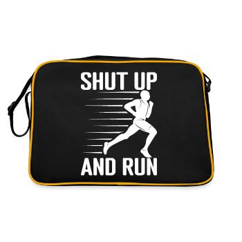 Marathon Runner Shut Up And Run Running - Retro Bag - black/gold - Back