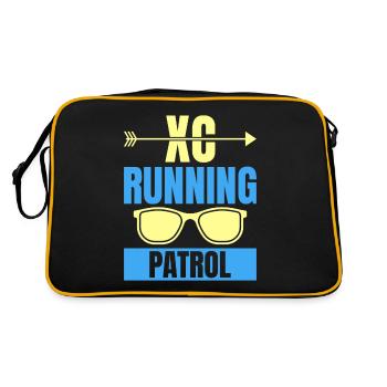 Funny XC Running Gift XC Runner Edition - Retro Bag - black/gold - Back