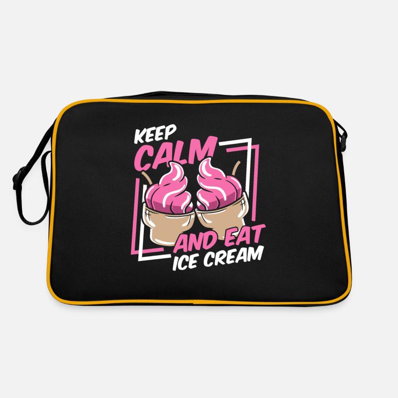 Keep Calm And Eat Ice Cream Gelato Maker Lover Retro Bag