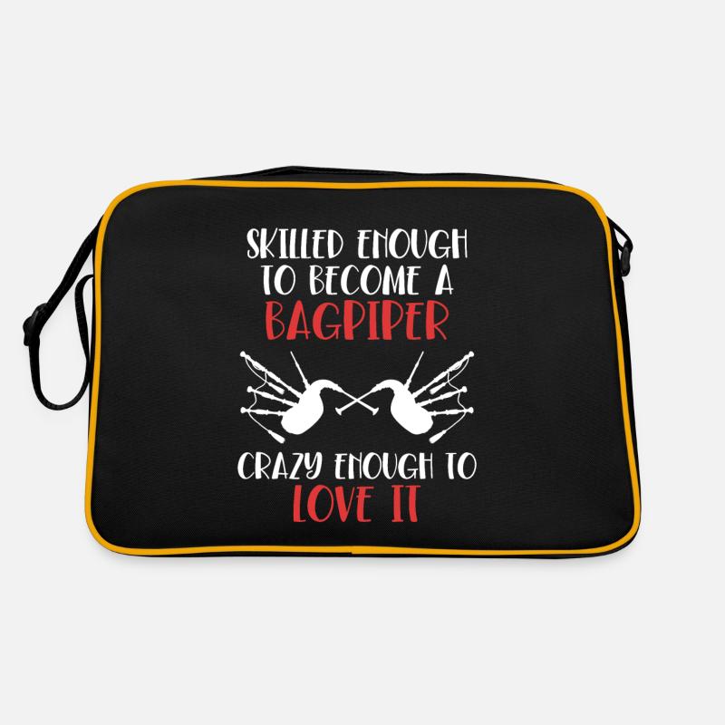 Geschickt genug, um ein Dudelsackspieler zu werden Blasrohr Retro Tasche