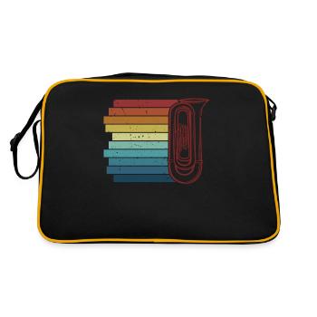 Instrument euphoniumiste rétro Joueur euphoniste - Sac Retro - noir/or - Dos