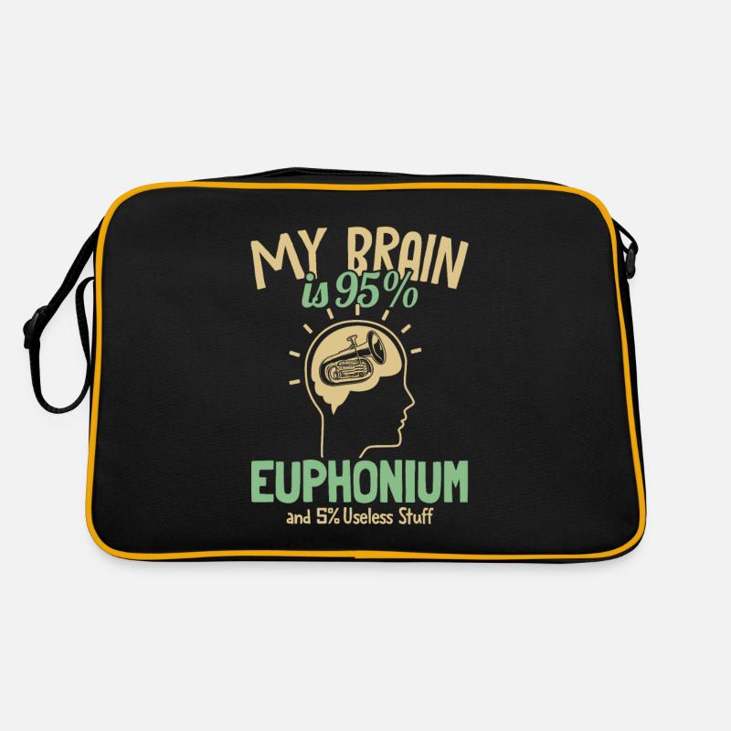 Mon cerveau est composé à 95% d’euphonium euphoniste euphoniste Sac Retro