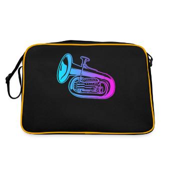 Instrument Euphoniste Euphonium Joueur Euphonium - Sac Retro - noir/or - Dos