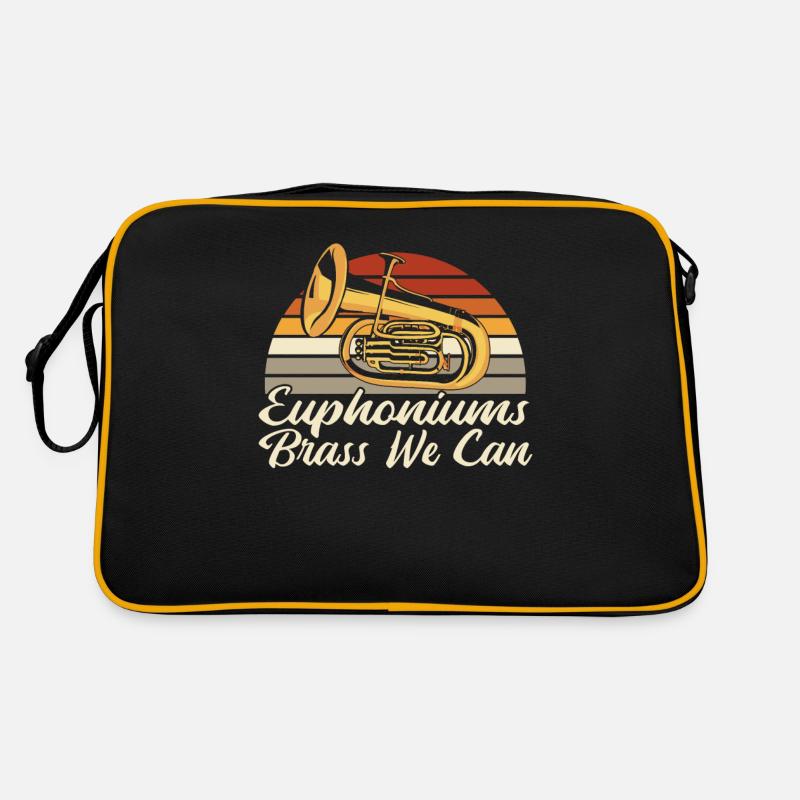 Euphoniums Blechbläser Wir können Euphonist Euphoniumist - Retro Tasche - Schwarz/Gold