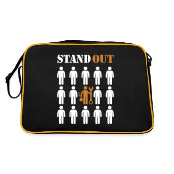 Stand Out Repair Inspector Technician Elevator - Retro Bag - black/gold - Back