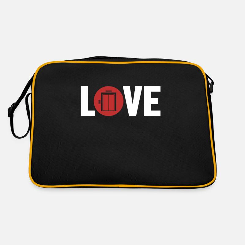 Elevator Love Technician Repair Inspector Retro Bag