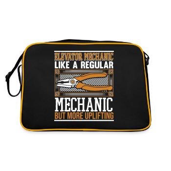 Comme un mécanicien ordinaire mais en plus édifiant - Sac Retro - noir/or - Dos