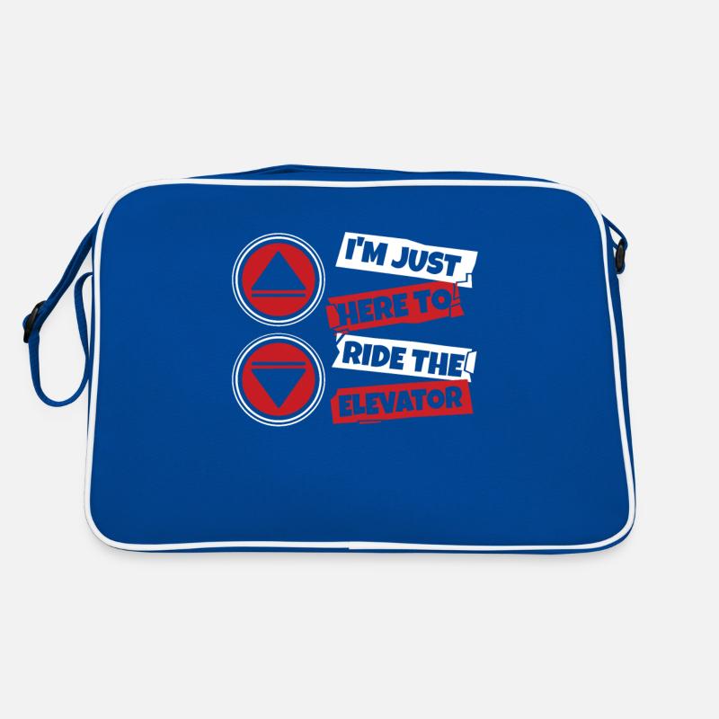 Juste ici pour monter dans l’ascenseur Technicien Sac Retro