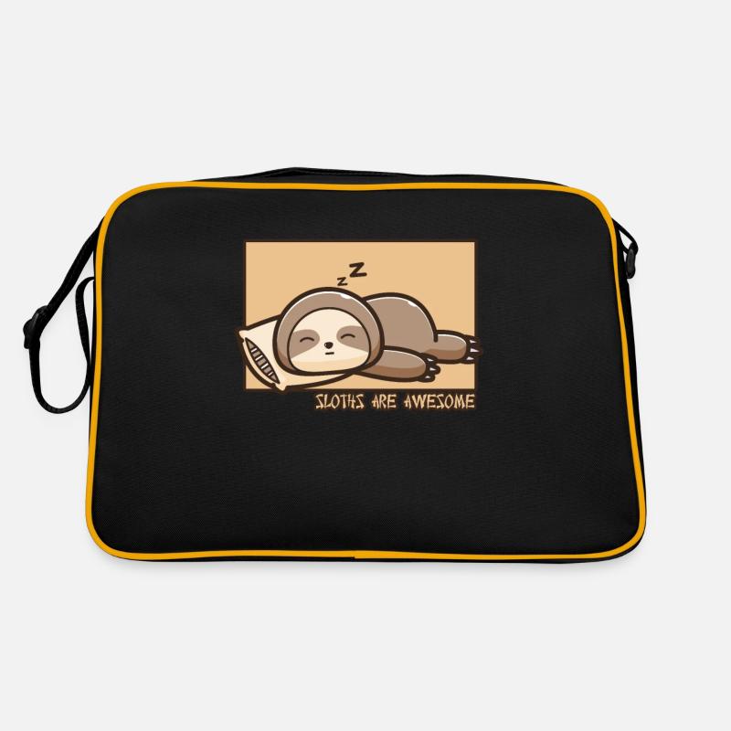 Faultier Doodle Chinesisches Hanzi Folivora Retro Tasche