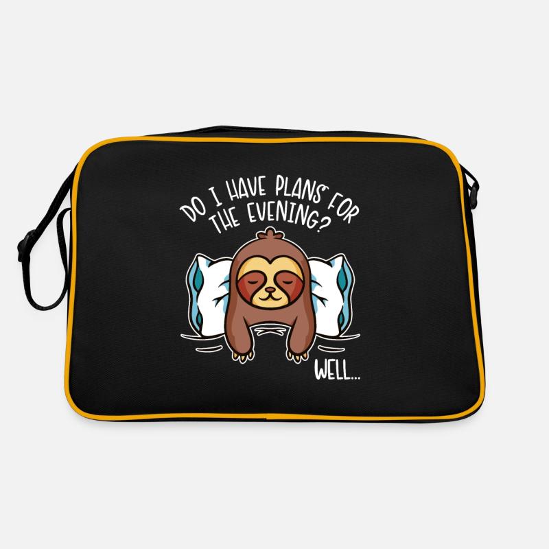 I Have Plans For The Evening Brown-Throated Retro Bag