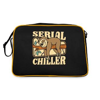 Serial Chiller Folivora Brown-Throated Pilosa - Retro Bag - black/gold - Back