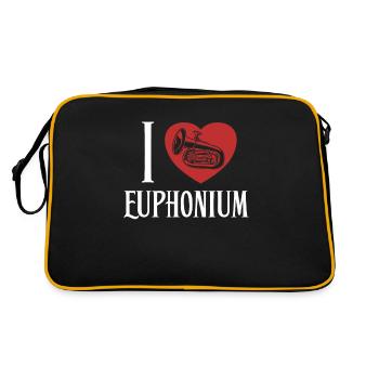 J’adore Euphonium Instrument Euphonist - Sac Retro - noir/or - Dos